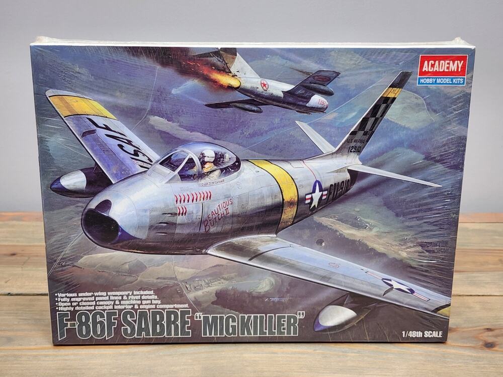 Academy F-86F SABRE "MIG KILLER" 1/48 Scale #2183 Sealed